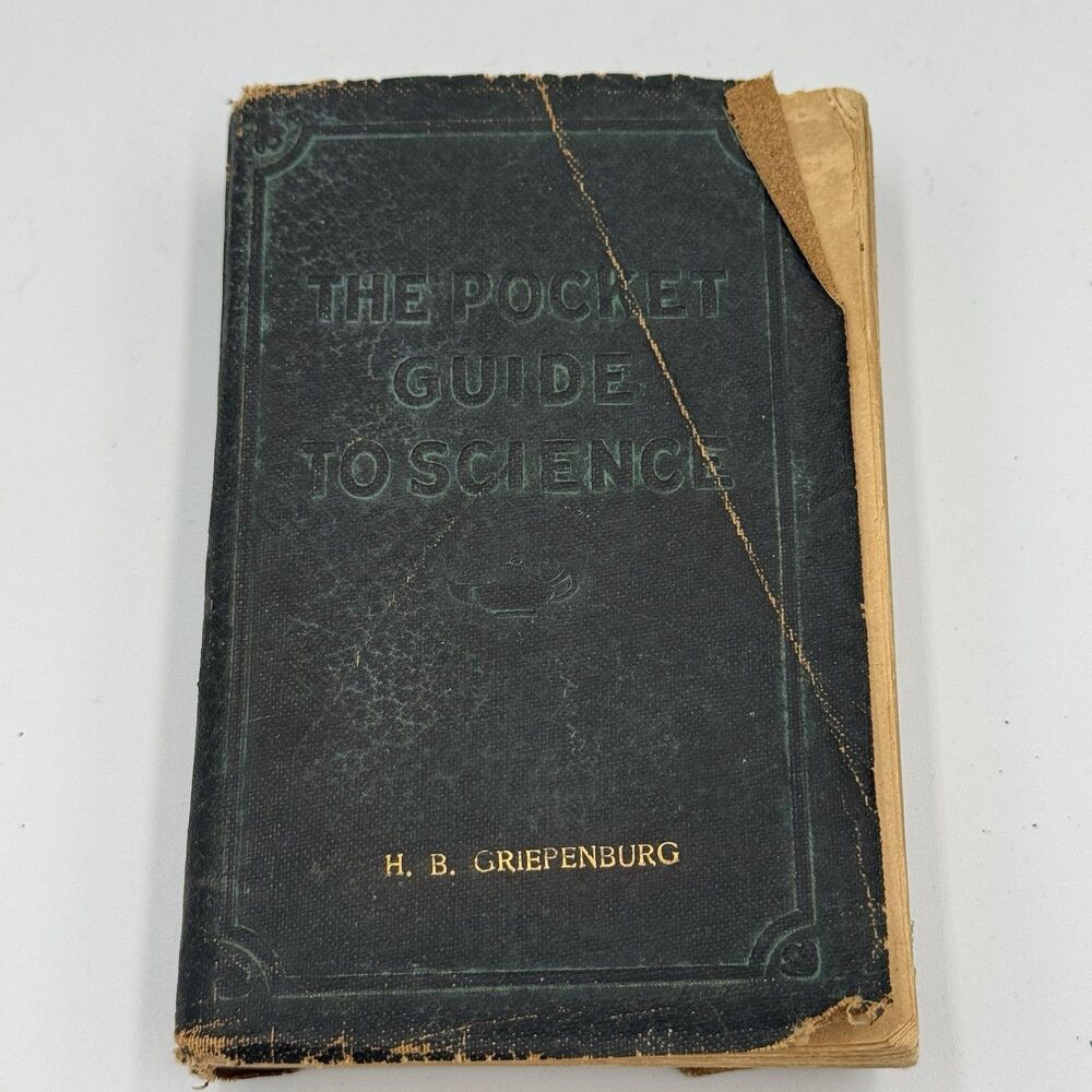 1924 'The Pocket Guide to Science' By: E.E. Free Popular Science Monthly Leather